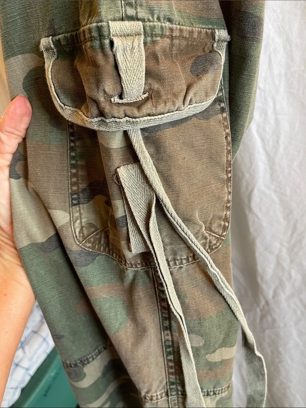 Cello Green Camouflage Cargo Pants